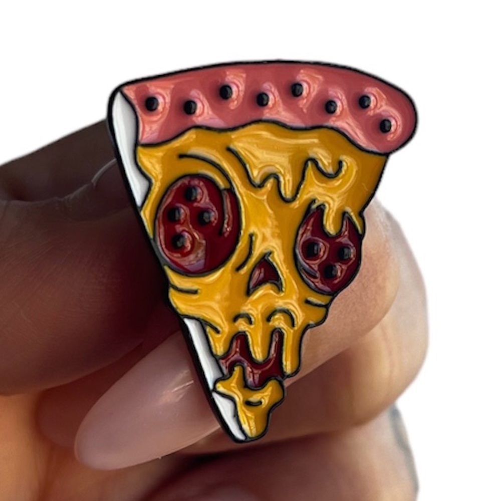 Zombie Pizza Enamel Pin